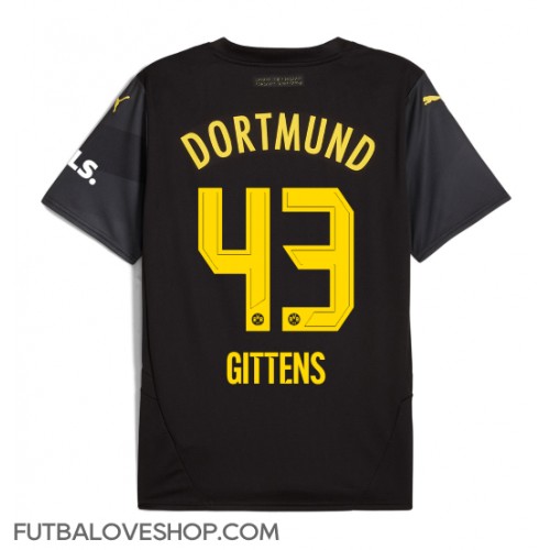 Dres Borussia Dortmund Jamie Bynoe-Gittens #43 Preč 2024-25 Krátky Rukáv